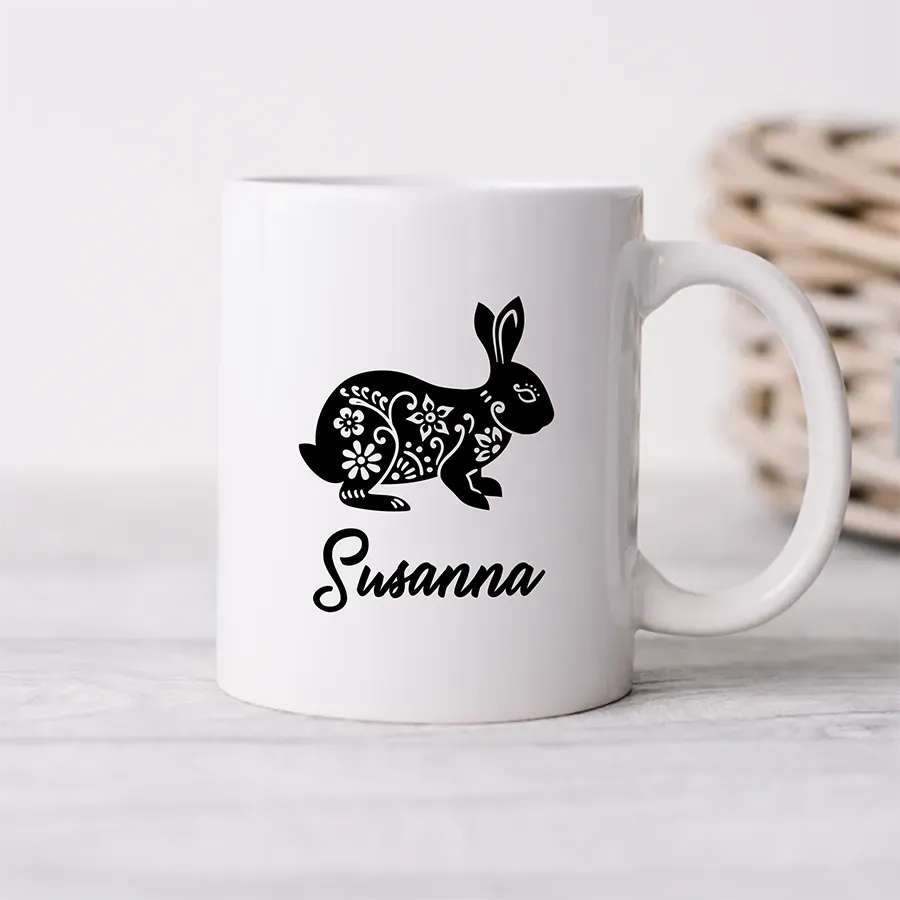 Tasse Hase mit Name