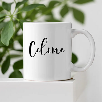 Tasse mit Name, modern, personalisierbar