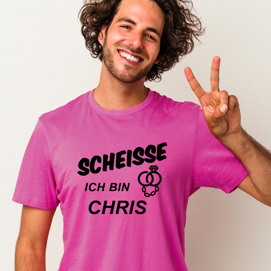 Poltershirt "Scheisse, ich bin..", pink