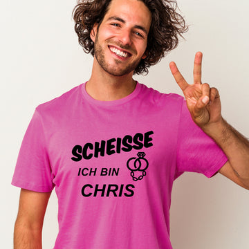 Poltershirt "Scheisse, ich bin..", pink