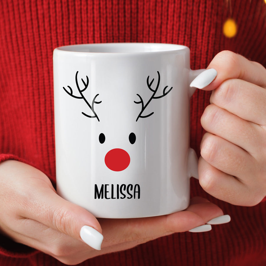 Tasse Rentier mit Namen