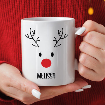 Tasse Rentier mit Namen