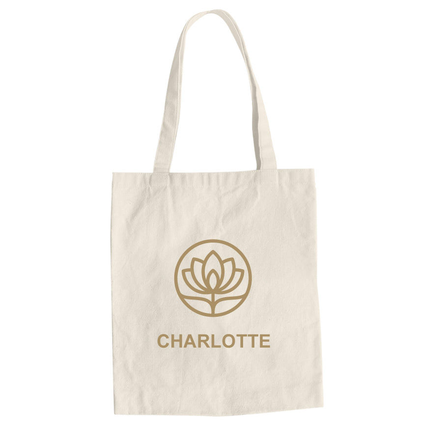 Baumwolltasche Mandala Lotusblume Yoga personalisiert