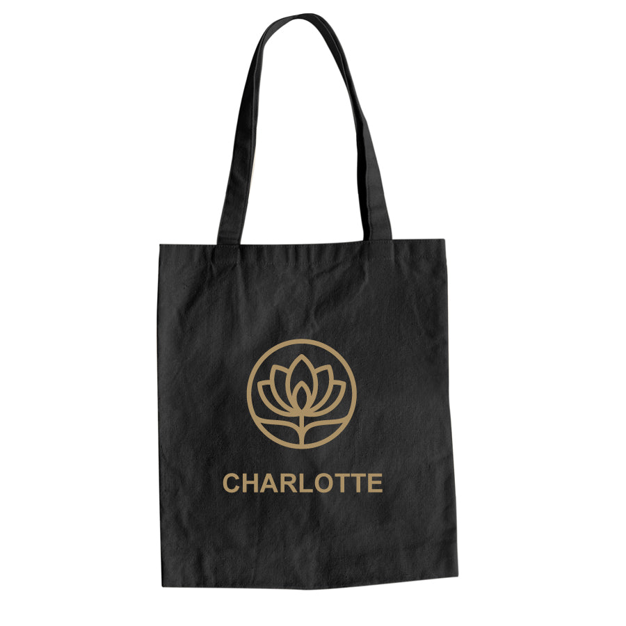 Baumwolltasche Mandala Lotusblume Yoga personalisiert