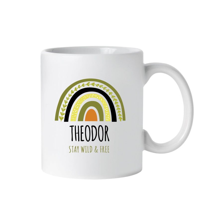 Tasse Regenbogen Stay Wild