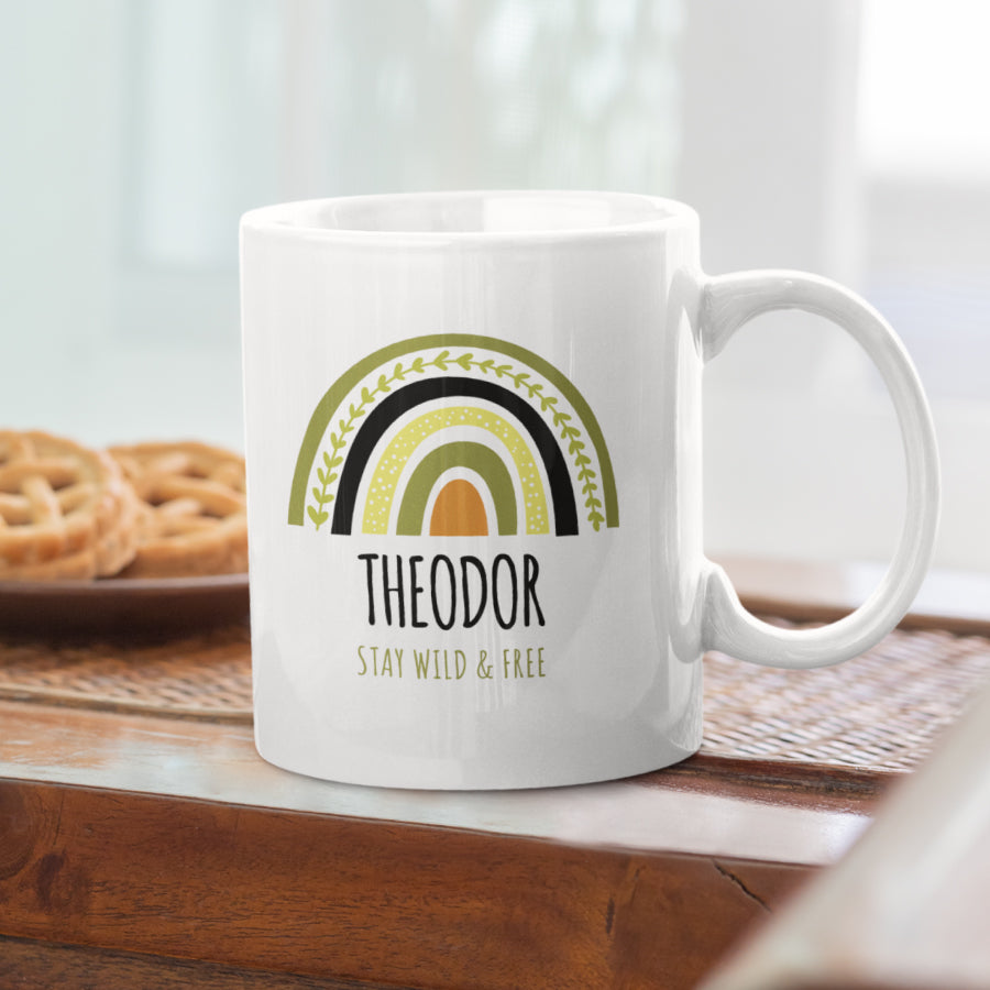 Tasse Regenbogen Stay Wild
