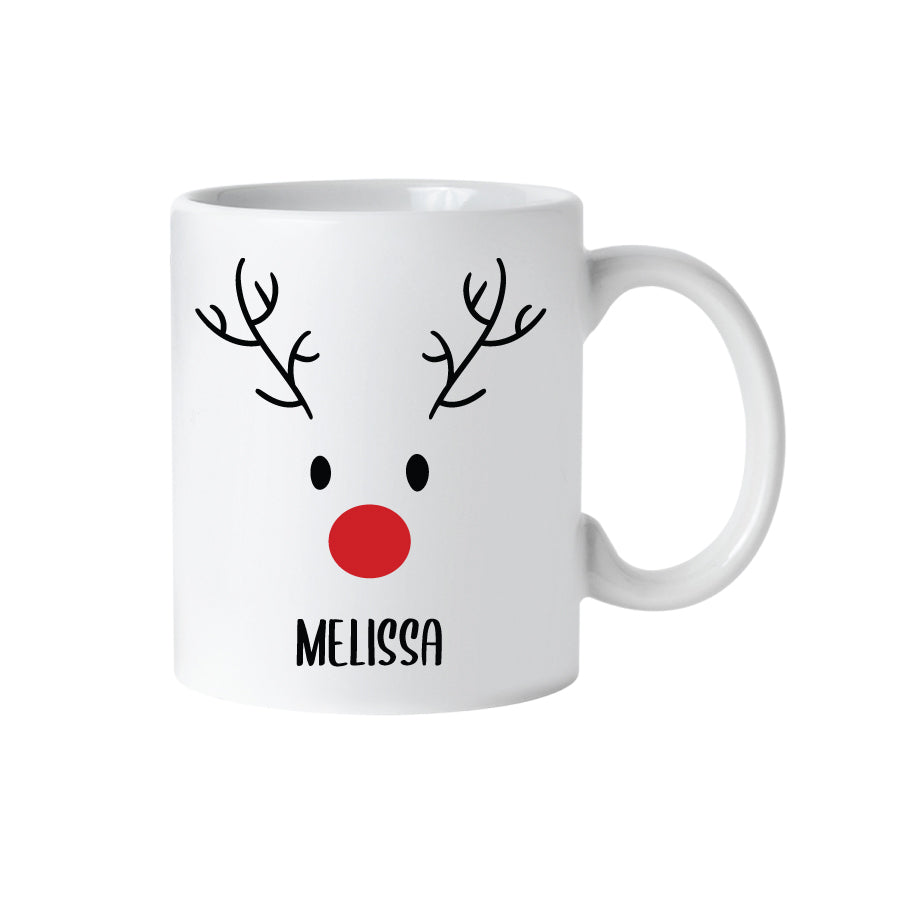 Tasse Rentier mit Namen