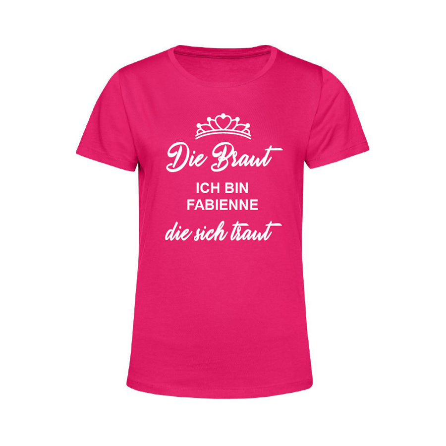 Poltershirt "Die Braut, die sich traut", pink, Damen