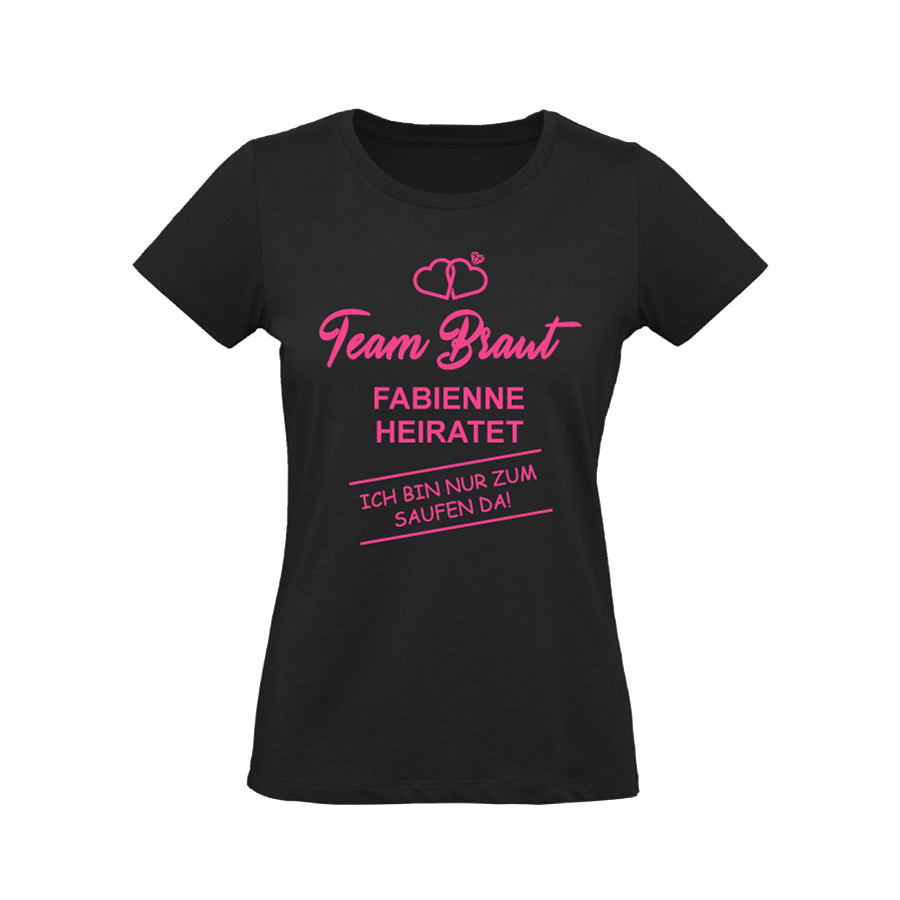 Poltershirt "Team Braut", Damen