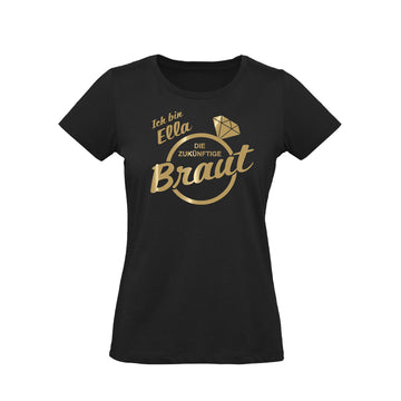 Poltershirt "zukünftige Braut", gold